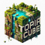 Логотип TopiaCube🔥Анархия(ХАРДКОР)/FREE/RPG⚔️1.12-1.21.4🛡 сервер Майнкрафт